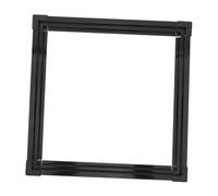 VICASKY Fish Tank Edge Protector Strip 40x40mm Black Double-layer Sliding Aquarium Edge Guard with Connector for 5-6mm Glass, Safety Seal for Aquarium Window and Fish Tank Equipment