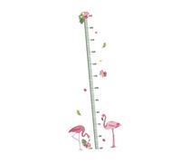 VICASKY Flamingo Height Chart Wall Sticker for Kids Nursery Growth Ruler Removable Art Decal Baby Room Decor