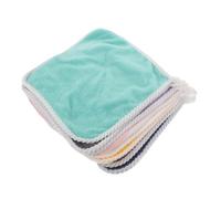 VICASKY Flannel Washcloths Baby Washcloths for Newborns Soft Absorbent Hand Towels with Hanging Loops Multi-Color Travel Face Towels for Infant Bath 8pcs Set Assorted Style