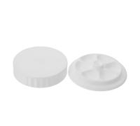 VICASKY Flat Flower Shaped Paint Mixing Palette with Lid and Compartments, Plastic Watercolor Tray Palette for Artists, Compact Design for Traveling and Painting Outdoors