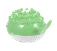 VICASKY Floating Dog Chew Ball for Puppy Teething, Green Whale Water Sprinkler Bath, Sturdy Puppy Biting for Dog Teeth Cleaning and Swimming Play