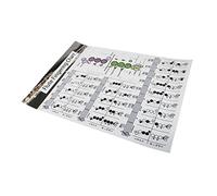 VICASKY Flute Chord Chart for Beginners Music Chord Poster Coated Paper Flute Fingering Practice Guide