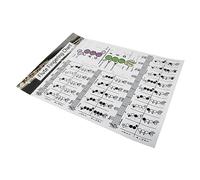 VICASKY Flute Chord Chart Reference Guide Coated Music Practice Poster for Beginners Printing and Safe Materials for Mastering Techniques
