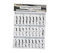 VICASKY Flute Learning Guide and Chord Chart Flute Reference Finger Chart for Quick Excellent Material for Students and Teachers Printing and Unique Workmanship