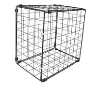 VICASKY Foldable Small Iron Cat Cage for Car Use Pet Carrier for Cats Under Spacious Indoor Playpen for Bath Drying and Scratch Prevention Practical Household Pet Supplies