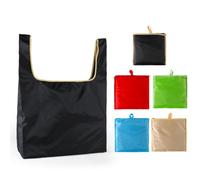 VICASKY Foldable Tote Bag Large Capacity Oxford Cloth Reusable Shopping Bag for Groceries and Trip Use Eco-friendly Black Storage Pouch with Wallet and Cosmetic Holders