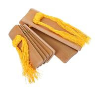 VICASKY Folk Music Percussion Instrument Cotton Rope for Speech Contests and Crosstalk Shows Traditional Chinese Kuaiban Clapper 2pcs Handheld Bamboo Castanet Portable Versatile