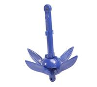 VICASKY Foot Folding Anchor for Kayak Canoe Sailboat Motorboat Compact Foldable Grapnel Anchor with Blue Finish Suitable for Coral and Various Bottoms in Rivers Lakes and Oceans