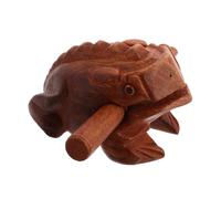 VICASKY Frog Croaking Tube Wood Frog Sculpture Desk Ornament Realistic Climbing Ornaments Percussion Instrument Music Toy