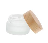 VICASKY Frosted Glass Nail Art Container with Lid Manicure Liquid Cup for Brush Washing Portable Empty Glass Cup for Nail Salon and Home Use Stylish Color Design Easy to Clean
