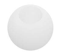VICASKY Frosted White Glass Globe Lampshade 180mm Diameter with 65mm Opening, Round Milk-White Glass Lamp Shade Replacement for Wall Lights and Pendant Fixtures in Modern Home