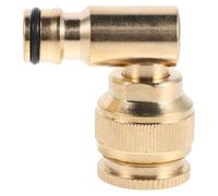 VICASKY Garden Hose Quick Connect Adapter 360° Swivel Function Copper Material 2pcs with 90 Degree Elbow Design Watertight Fit, Reduces Stress at Connection Points, Suitable for Garden