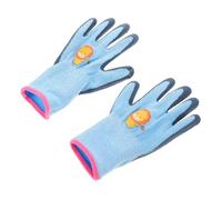 VICASKY Gardening Gloves Slip-resistant Work Gloves for Outdoor Camping Picking and Hiking Machine Washable Polyester Fiber for Boys and Age Blue Protective