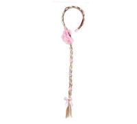 VICASKY Girls Headbands Pink Hair Band Braid Hair Extension Accessory Ponytail Wig for Halloween Dance Party Cosplay