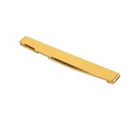 VICASKY Gl224 72mm Brass Guitar Bridge Saddle Gold Plated Acoustic Guitar Accessory for Better Tone and Replacement Parts