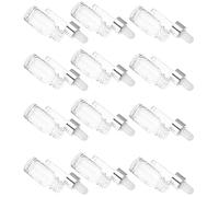 VICASKY Glass Dropper Bottle Sub Bottles 12Pcs Small Portable Practical for Essential Oils Perfume Aromatherapy Outdoor Use with Pipettes