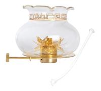 VICASKY Glass Lamp Shade Cover with Cotton Thread for Kerosene Oil Lamps