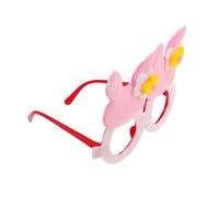VICASKY Glasses Fun Glasses Eyewear Funny Eyeglasses Rabbit Costume Accessories Eye Frame Halloween Eyeglasses Funny Glasses Pink Plastic