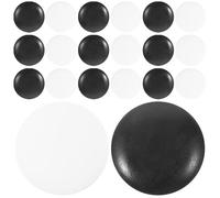 VICASKY Go Chess Pieces Compact Board Game Pieces for Tabletop Use Black and White Go Stones Craft Chess Pieces for Strategy Play Game Accessories 100Pcs Set