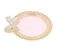VICASKY Golden Art Pigment Plate and Fine Workmanship for Nail Color Mixing with Smooth Surface Resin and Zinc Alloy Material, Vintage Style for School Art Projects and Crafts