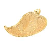 VICASKY Golden Embossed Vintage Made of Zinc Alloy Serving Tray Decorative Shaped Metal Serving Plate for Food and Jewelry, for Outdoor Picnic and Holiday Parties