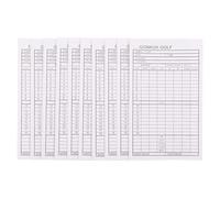 VICASKY Golf Score Cards White Sheets Made of Coated Paper 10pcs for Easy Carry and Rule-friendly Use for Accurate Golf Scorekeeping for Golfers in Competition and Club Matches
