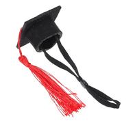 VICASKY Graduation Cap Topper with Tassel Cute Elastic Pet Hat for Small Animals Playful Bachelor Hat Photo Prop for Guinea Pigs Rabbits Hamsters Turtles Ferrets and Puppies