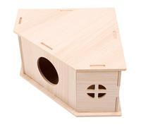 VICASKY Guinea Pig Boredom Breaker Chinchilla Rat House Wooden Animal Hideout Small Pet Sleep Quarters