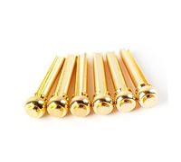 VICASKY Guitar Bridge Pin Set 6pcs Pure Brass Replacement Studs Easy Tuning for Classical Guitars