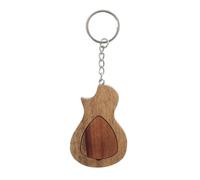 VICASKY Guitar Pick Holder Keyring Wooden Plectrum Storage 2pcs Set Acoustic Guitar Picks Keychain Accessory