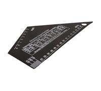 VICASKY Guitar String Action Gauge Ruler Tool in Black Stainless Steel with High Precision Graduations, Fret Leveling Guide for Electric and Acoustic Guitars, Suitable for Beginner