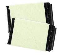 VICASKY Guitar String Cleaner and Fretboard Cleaning Cloth Set 2pcs, Black Plastic and Fiber Cloth, Effortless Cleaning Saves Time and Money for Guitar Maintenance the Go
