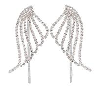 VICASKY Hair Clips 1 Pair Rhinestone Embellished Hairpins for Women Stylish and Accessories for Outdoor and Parties