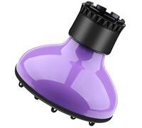VICASKY Hair Dryer Diffuser Nozzle Attachment for Dispersal Protects Curls from Heat Damage for Home Salon Styling Purple