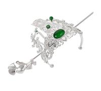 VICASKY Hair Stick Crown Han Style Crown Hairpin Comfortable Versatile Styling Options Silver Alloy Classical Aesthetics Men Hanfu Enthusiasts Cosplay Events Design Unique Oriental Charm