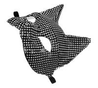 VICASKY Half-face Rhinestone for Masquerade and Halloween Party, Sparkly and Elegant Cosplay Prop Suitable for Bar Parties and Photos, Decorative Pp Material with Mysterious Style