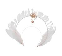 VICASKY Halloween Decorations Circular Headpiece Crown Headdress for Women Halloween Costume Headdress Bridal Party Festival Cosplay Events Nun Headpiece Costumes