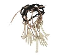 VICASKY Halloween Hanging Skeleton Hands Decoration Garland for Front Porch and Office Spooky Ghost Ornament for Haunted House Party Indoor Wall Hanging Skeleton String