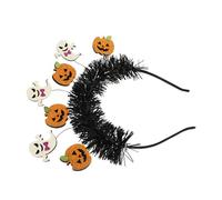 VICASKY Halloween Pumpkin Ghost Headband for Women Comfortable Fits Vibrant Party Cosplay Accessory Black Halloween Hair Hoop for Themed Dress Up and Photo Moments