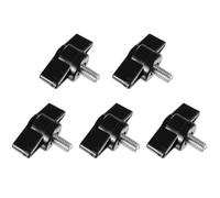 VICASKY Hand Screw Outer Bolt 5pcs Black T Shape Fasteners with Labour-Saving Adjustment for Building and Bridges
