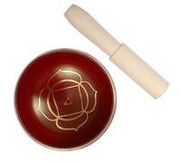 VICASKY Handcrafted Copper Sound Bowl Tibetan Yoga Meditation Bowl with Mallet for Musical Therapy and Spiritual Relaxation Suitable for Mindfulness and Chanting Practices