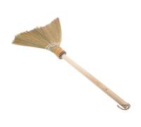 VICASKY Handcrafted Corn Whisk Broom with Wooden Handle - Soft Bristles for Indoor and Outdoor Cleaning for Sweeping Dust and Leaves in Living Rooms and Gardens
