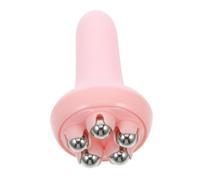 VICASKY Handheld Deep Tissue Muscle Roller Massager for Thighs and Abdomen, Portable Manual Shiatsu Percussion Tool for Body Sculpting and, Pink Boxed Relaxation Accessory