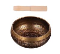 VICASKY Handmade Buddha Sound Bowl for Yoga Meditation Complete Wooden Rod Desktop Decorations for Relaxation and Spiritual Practice