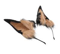 VICASKY Handmade Faux Fur Dog Ears Headband Lightweight Comfortable Adult Cosplay Accessory for Halloween Christmas Party Favors and Themed Dress-up Events