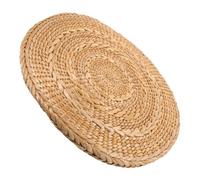 VICASKY Handmade Japanese Style Woven Straw Floor Cushion Round Meditation Seat Mat for Yoga Prayer Window Seat with Natural Straw Material Comfortable Support for Home and Outdoor Use
