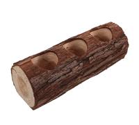 VICASKY Handmade Solid Wood Flowerpot Driftwood Planter for Succulents Unique Natural Wooden Bonsai Container with Versatile Decorative Log Design for Garden Patio Indoor Tabletops