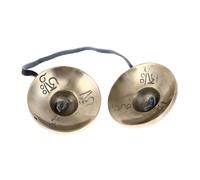VICASKY Handmade Tibetan Buddhist Cymbal Bell Pure Copper Material Small Design for Yoga Meditation and Religious Ceremonies Creates Deep Resonance Serenity Bell Sound