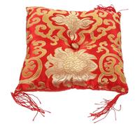 VICASKY Handmade Tibetan Singing Bowl Bottom Mat 16cm Square Cloth Pad for Buddhist Rituals Meditation and Sound Healing Supplies with Random Color