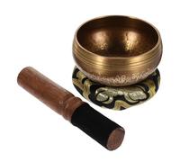 VICASKY Handmade Tibetan Singing Bowl Meditation Mat Mindfulness Bell for Stress Relief Relaxation